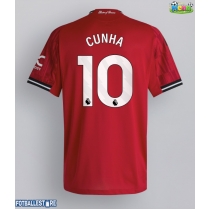 Manchester United Matheus Cunha #10 Hjemmedrakt 2025-26 Kortermet